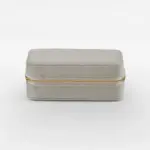 30829 - Velvet Travel Jewellery Box, moonstone