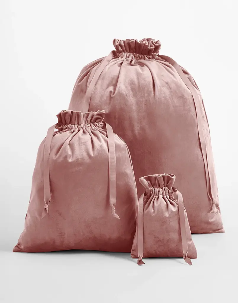 31029 - Velvet Gift Bag, rose quartz — productfoto 3