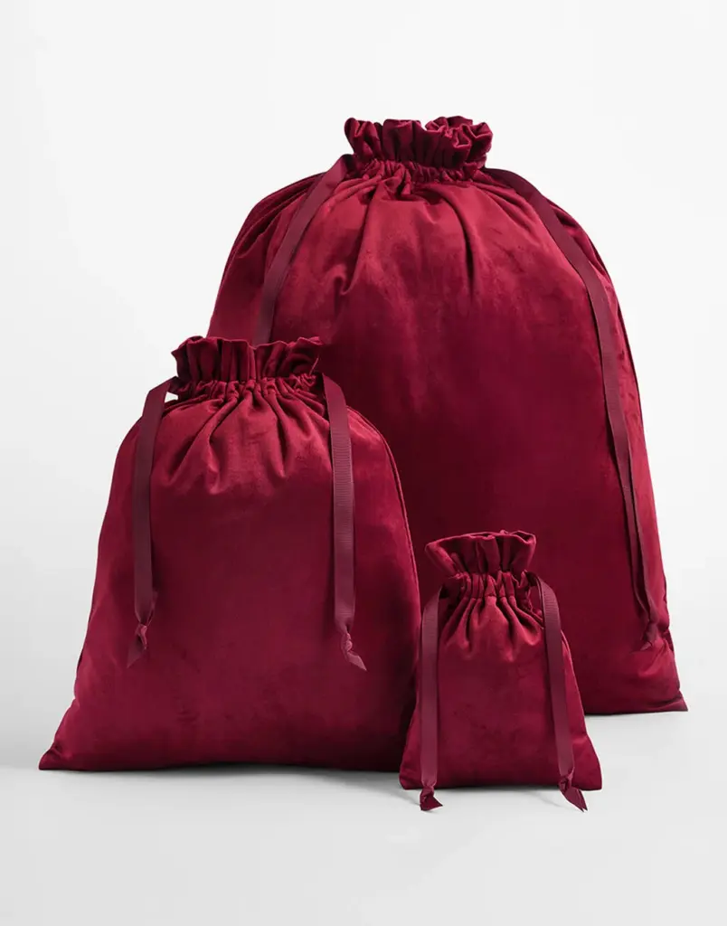 31029 - Velvet Gift Bag, ruby red — productfoto 2