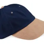 31069 - Low Profile Heavy Brushed Cotton Cap, french navy / taupe — productfoto 3