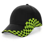 31669 - Grand Prix Cap, black / lime green — productfoto 4