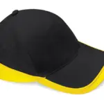31769 - Teamwear Competition Cap, black / yellow — productfoto 4