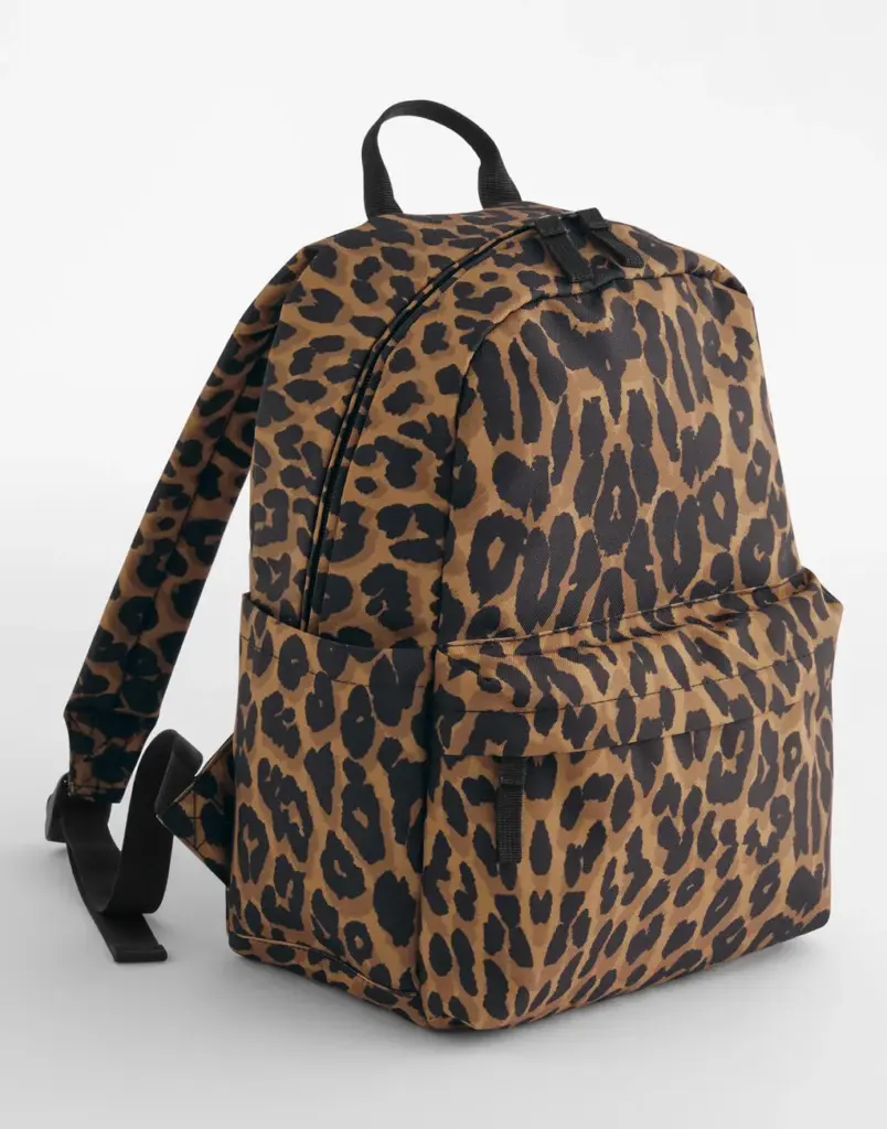 32029 - Leopard Print Mini Backpack, leopard print