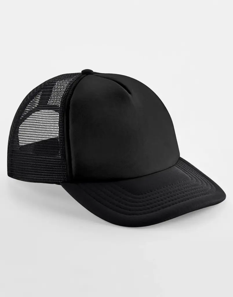 33069 - Junior Vintage Snapback Trucker, black / black — productfoto 2