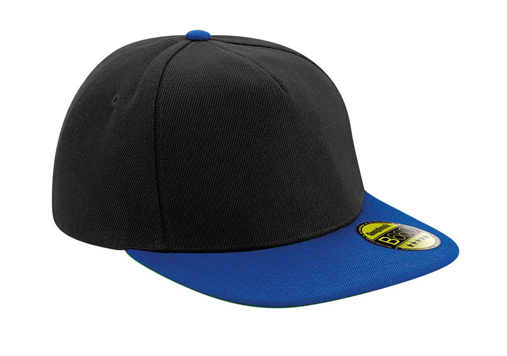 33169 - Original Flat Peak Snapback, black / bright royal — productfoto 7