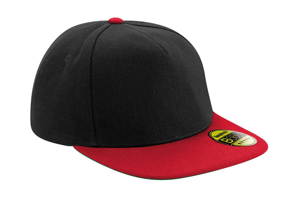 33169 - Original Flat Peak Snapback, black / classic red — productfoto 5