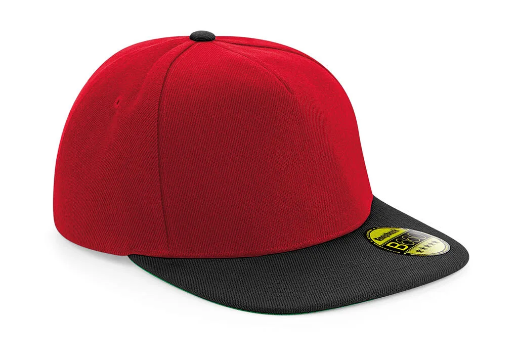33169 - Original Flat Peak Snapback, classic red / black — productfoto 10