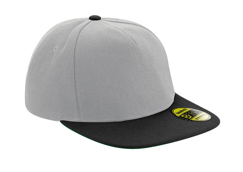 33169 - Original Flat Peak Snapback, grey / black — productfoto 6