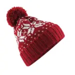 34469 - Fair Isle Snowstar® Beanie, classic red / white — productfoto 4