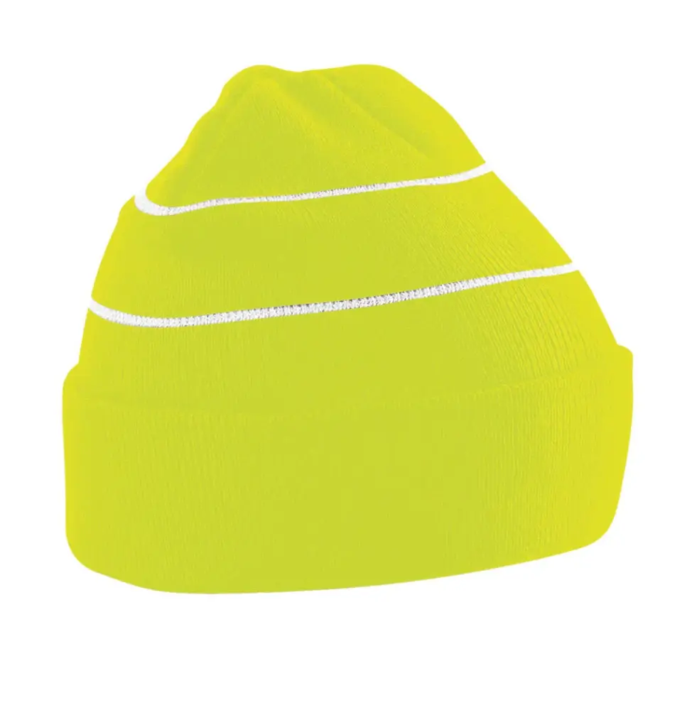 35169 - Enhanced-Viz Knitted Hat, fluorescent yellow — productfoto 2