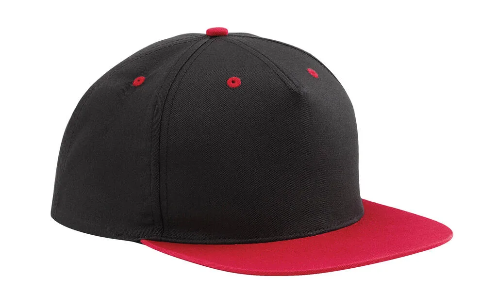 36169 - 5 Panel Contrast Snapback, black / classic red — productfoto 2