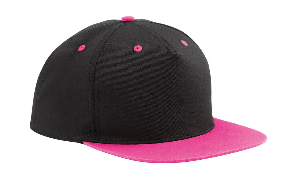 36169 - 5 Panel Contrast Snapback, black / fuchsia — productfoto 6