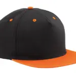 36169 - 5 Panel Contrast Snapback, black / orange — productfoto 4