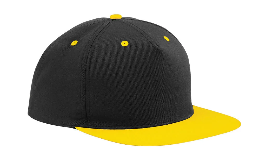 36169 - 5 Panel Contrast Snapback, black / yellow — productfoto 5