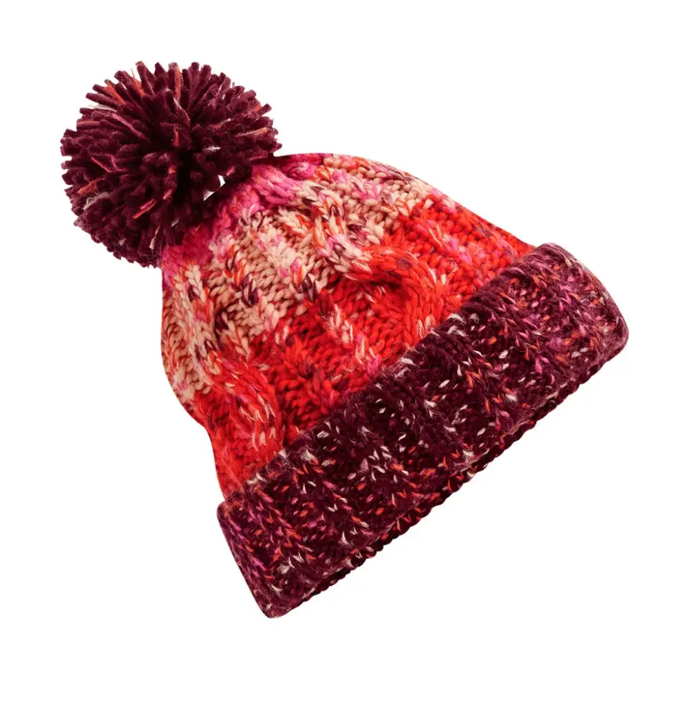 36969 - Corkscrew Pom Pom Beanie, cherry sherbet — productfoto 10
