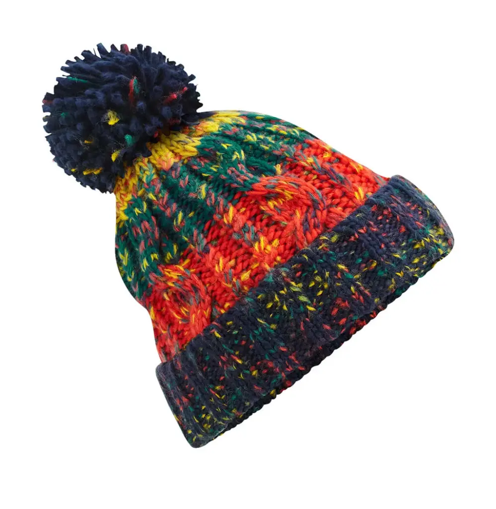 36969 - Corkscrew Pom Pom Beanie, crackling campfire — productfoto 11