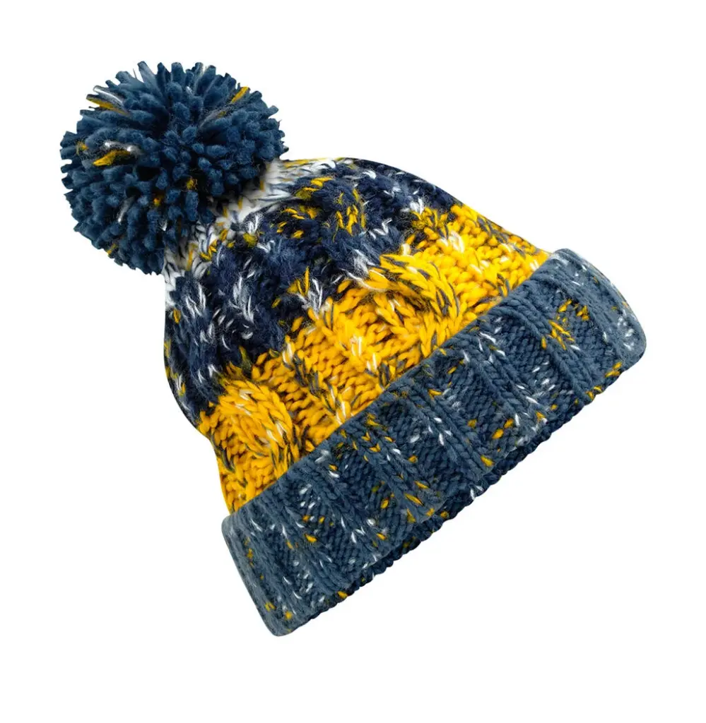 36969 - Corkscrew Pom Pom Beanie, morning frost — productfoto 6