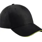37169 - Athleisure 6 Panel Cap, black / lime green — productfoto 4
