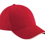37169 - Athleisure 6 Panel Cap, classic red / white — productfoto 10