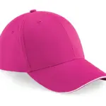 37169 - Athleisure 6 Panel Cap, fuchsia / white — productfoto 11