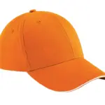 37169 - Athleisure 6 Panel Cap, orange / white — productfoto 12