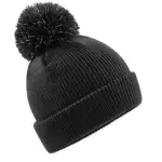 38669 - Junior Reflective Bobble Beanie, black