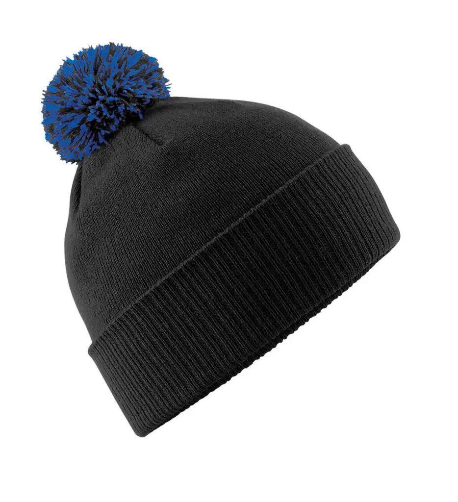 39769 - Snowstar Beanie, black / bright royal — productfoto 7