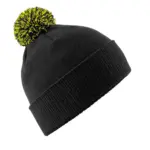 39769 - Snowstar Beanie, black / lime green — productfoto 6