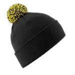 39769 - Snowstar Beanie, black / yellow — productfoto 10