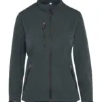 41052 - Signature Tagless Softshell Jacket Women, charcoal — productfoto 2