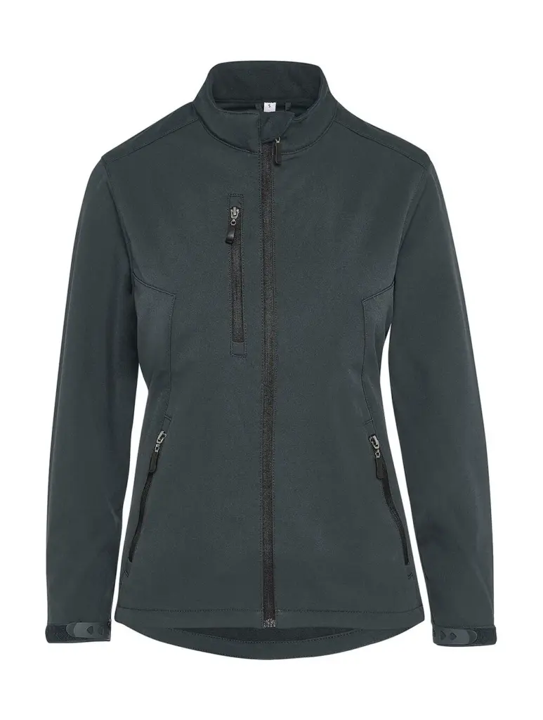 410_52_130_f-2023_02jpg - Hidalgo 41052 - Signature Tagless Softshell Jacket Women, charcoal — productfoto 2