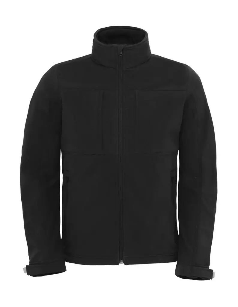 Softshell Kapuzenjacke Herren bedruckbar mit Logo — Produktfoto 2
