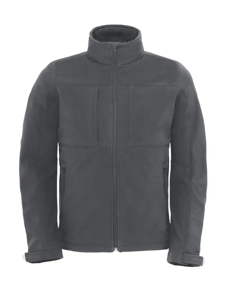 Softshell Kapuzenjacke Herren bedruckbar mit Logo — Produktfoto 3