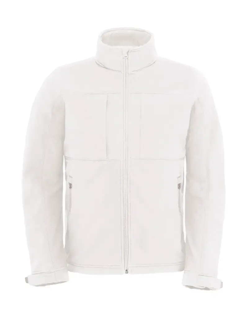 43142 - Hooded Softshell/men, white