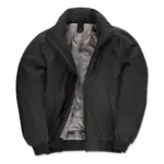 43442 - Crew Bomber/men Jacket, black/warm grey