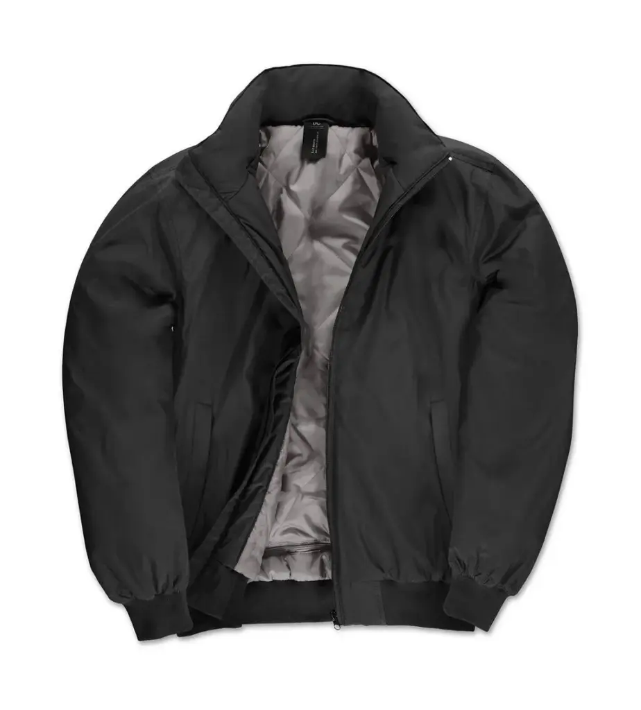 43442 - Crew Bomber/men Jacket, black/warm grey