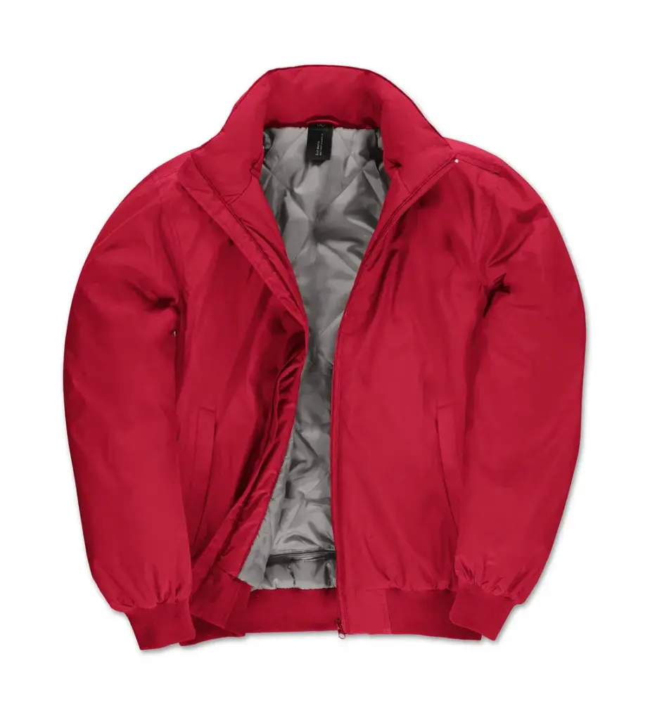 43442 - Crew Bomber/men Jacket, red / warm grey — productfoto 3