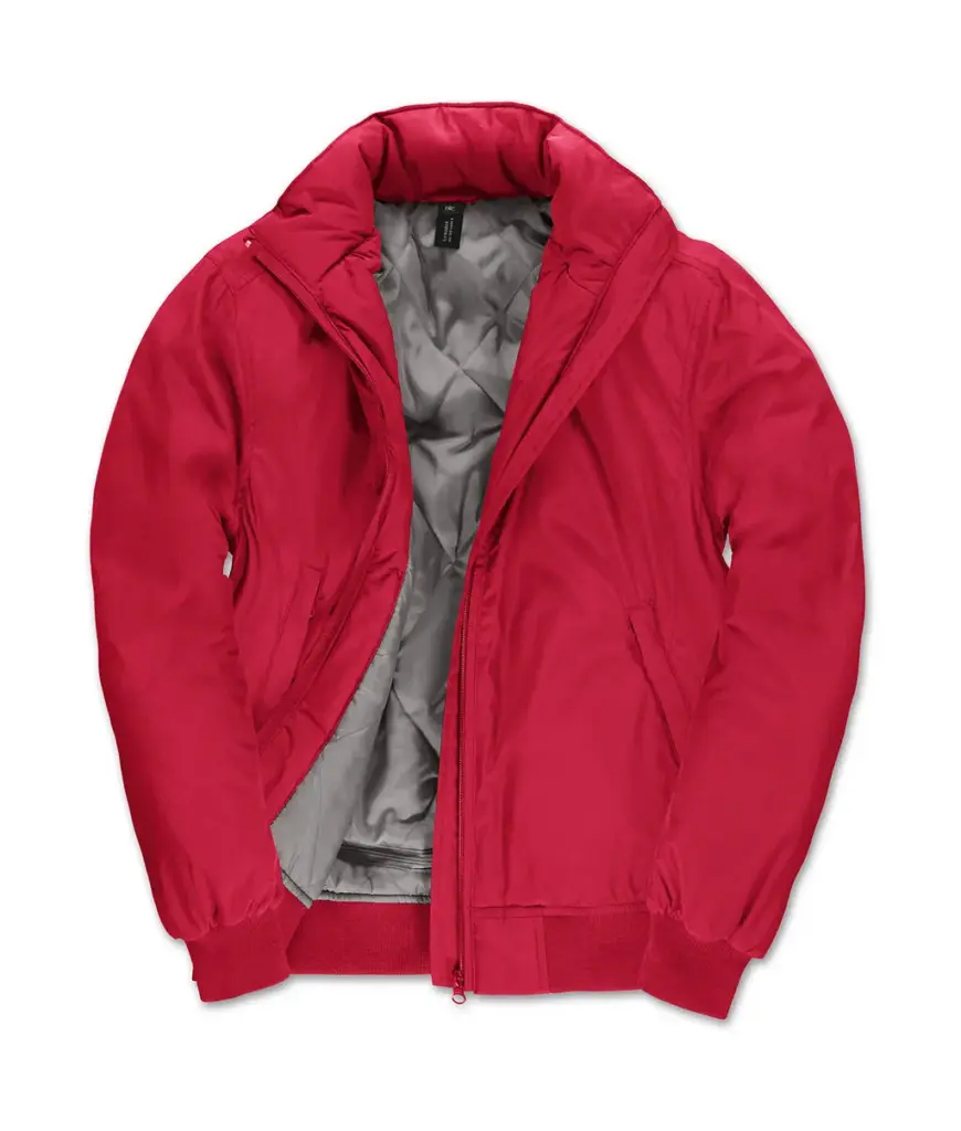 435_42_470_f-2016_01jpg - Hidalgo 43542 - Crew Bomber/women Jacket, red / warm grey — productfoto 3