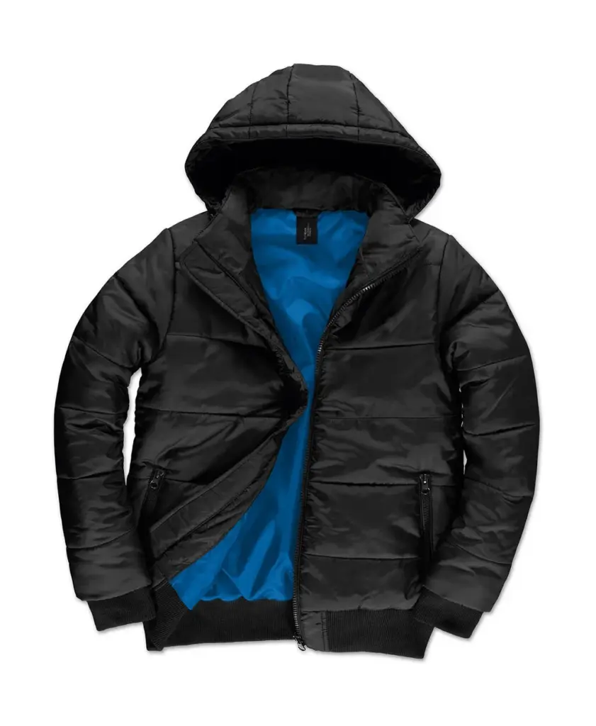 43742 - Superhood/men Jacket, black/cobalt blue