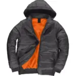 43742 - Superhood/men Jacket, dark grey / neon orange — productfoto 2