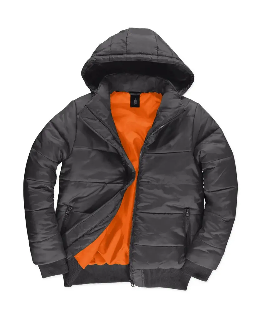 43742 - Superhood/men Jacket, dark grey / neon orange — productfoto 2