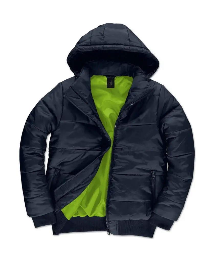 43742 - Superhood/men Jacket, navy / neon green — productfoto 3