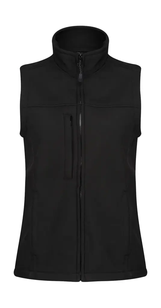 44417 - Ladies' Flux Softshell Bodywarmer, black / black