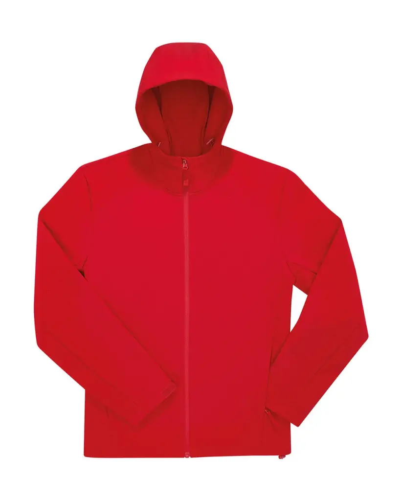 Bedruckbare Softshell-Jacke mit Kapuze 3-lagig — Produktfoto 4