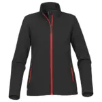 46918 - Women's Orbiter Softshell Jacket, black/bright red