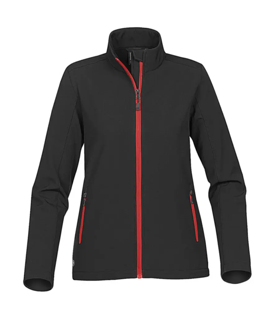 46918 - Women's Orbiter Softshell Jacket, black/bright red