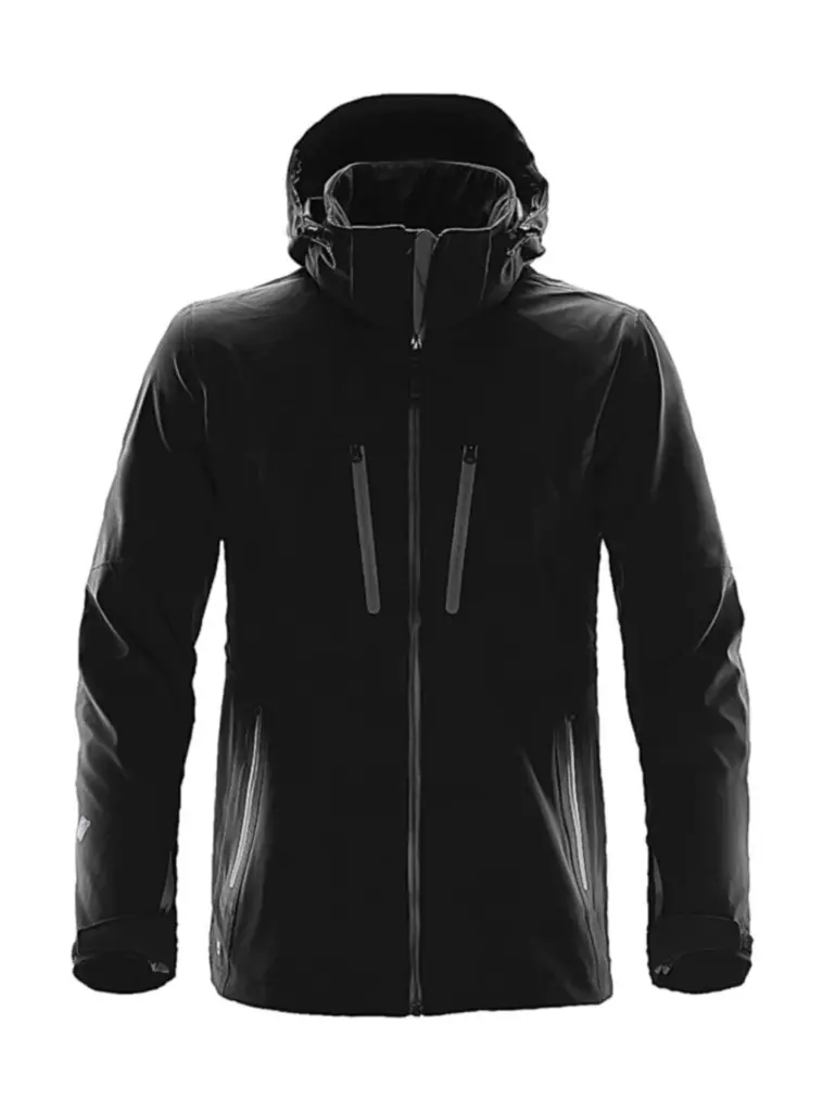Softshell-Jacke mit Logo-Druck, winddicht, S–3XL — Produktfoto 2