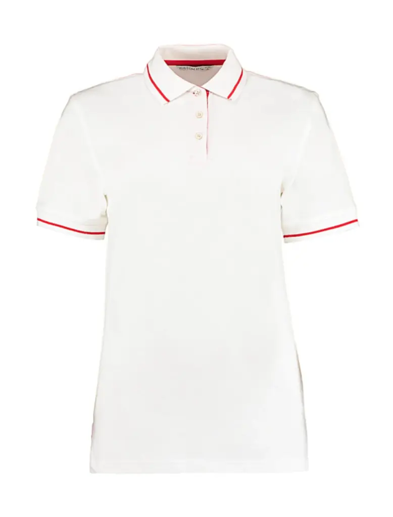 50311 - Women's St. Mellion Polo, white / red — productfoto 2