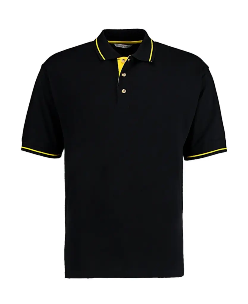 50411 - Men's Classic Fit St. Mellion Polo, black / yellow — productfoto 3