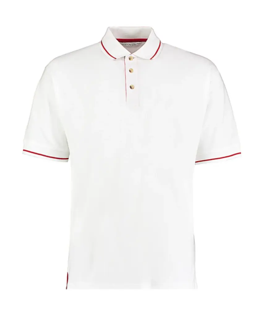 50411 - Men's Classic Fit St. Mellion Polo, white/bright red — productfoto 2